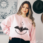 Protect Our Nocturnal Pollinators Sweatshirt 🌙🦇 | Bat &amp; Moon Eco Design | Nature Lover Gildan 18000 Sweatshirt