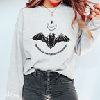 Protect Our Nocturnal Pollinators Sweatshirt 🌙🦇 | Bat &amp; Moon Eco Design | Nature Lover Gildan 18000 Sweatshirt
