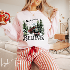 🎄✨ Believe Christmas Train Sweatshirt – Cozy Winter Holiday Crewneck Inspired by Classic Christmas Train Magic 🚂❄️