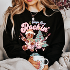 Jingle Bell Rockin Retro Christmas Gildan 18000 Sweatshirt