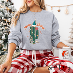 🌵🎄 Merry Cactus Western Christmas Sweatshirt – Southwestern Holiday Crewneck • Festive Cowboy Christmas Vibes