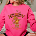 🤠🍪 Howdy Christmas Gingerbread Cowboy Sweatshirt – Western Holiday Crewneck • Cute Cowgirl Christmas Aestheti