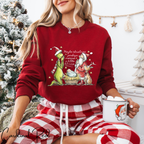 ✨“Maybe Christmas Means a Little Bit More” Sweatshirt – Gildan 18000 | Grinch, Santa & Nativity Holiday Crewneck 🎄💚✨