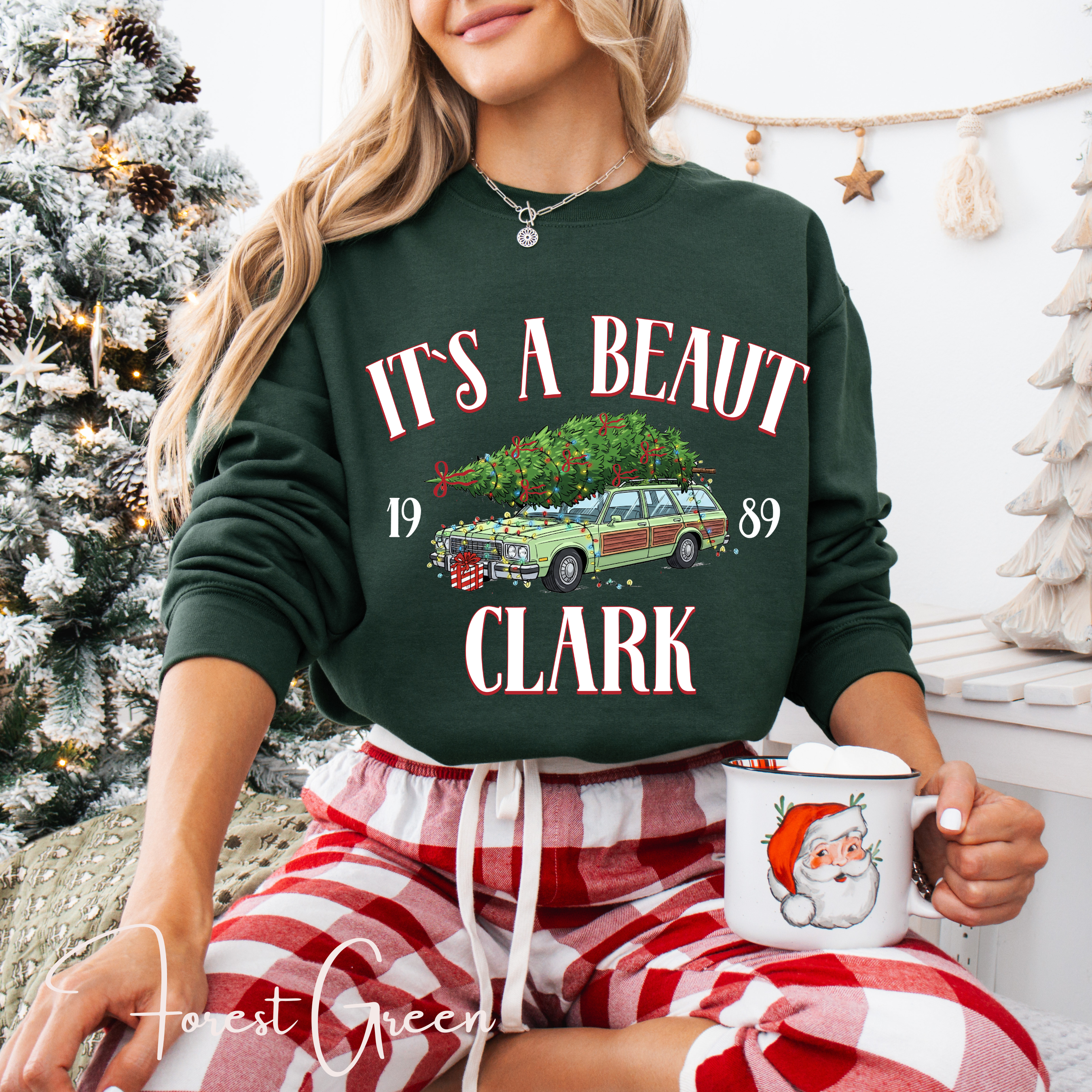 It’s a Beaut, Clark Sweatshirt – Griswold Family Vacation Station Wagon Christmas Gildan 18000 Sweatshirt
