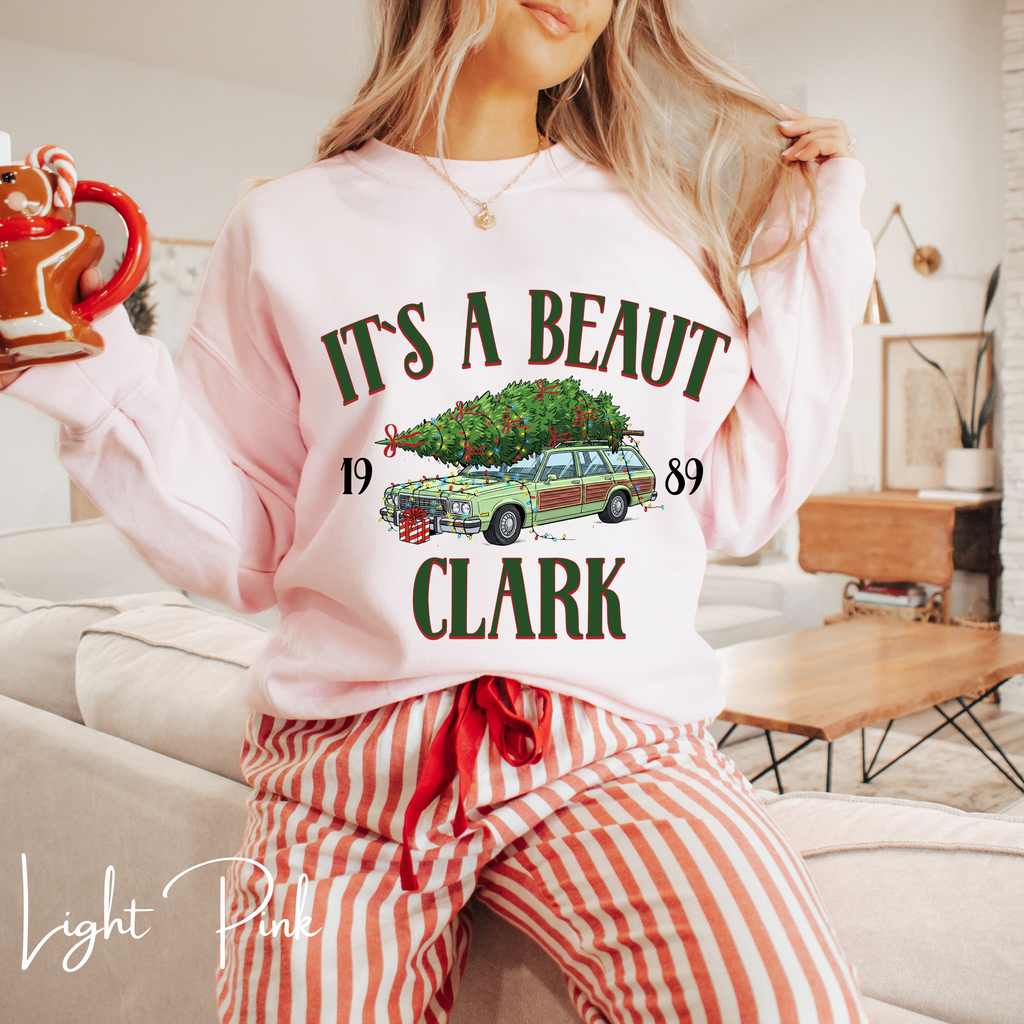 It’s a Beaut, Clark Sweatshirt – Griswold Family Vacation Station Wagon Christmas Gildan 18000 Sweatshirt