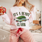 It’s a Beaut, Clark Sweatshirt – Griswold Family Vacation Station Wagon Christmas Gildan 18000 Sweatshirt