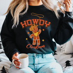 🤠🍪 Howdy Christmas Gingerbread Cowboy Sweatshirt – Western Holiday Crewneck • Cute Cowgirl Christmas Aestheti
