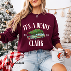 It’s a Beaut, Clark Sweatshirt – Griswold Family Vacation Station Wagon Christmas Gildan 18000 Sweatshirt