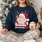 Santa Mugshot Sweatshirt | I Do It for the Ho’s Funny Holiday Gildan 18000 Sweatshirt