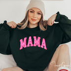 ✨ MAMA Floral Sweatshirt – Gildan 18000 | Cozy Pink Flower Mama Gildan 18000 Crewneck 💗🌸