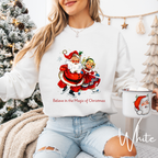 Nostalgic Santa Sweatshirt | Believe in the Magic of Christmas Design Gildan 18000 Sweatshirt